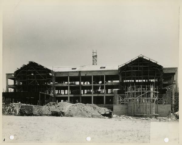 Moore Hall under construction, ca. 1929