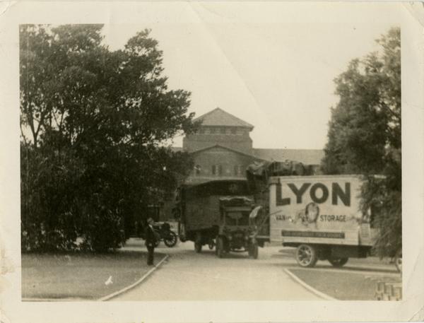 Moving day from Vermont campus to Westwood, ca. 1929