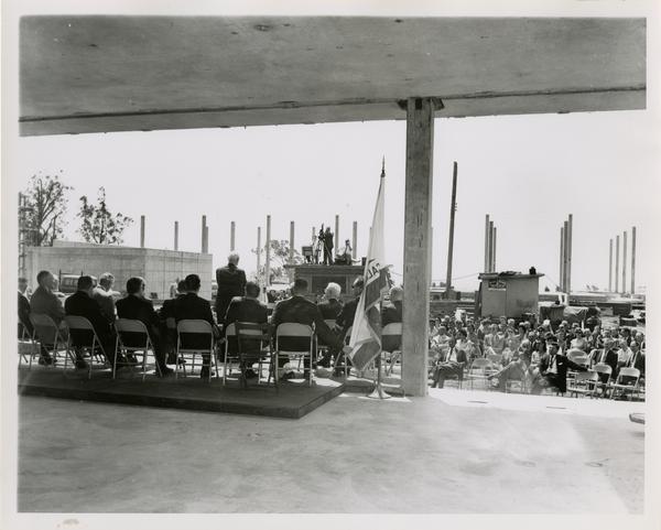 Nuclear medicine and radiation biology laboratory cornerstone ceremony, May 21, 1960