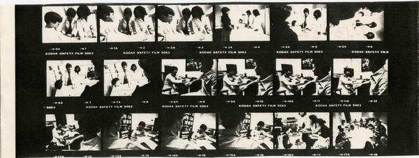 Contact sheet of images from School of Nursing, 1982