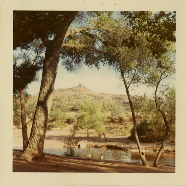 Camping trip in Oak Creek Canyon, Arizona, ca. 1966