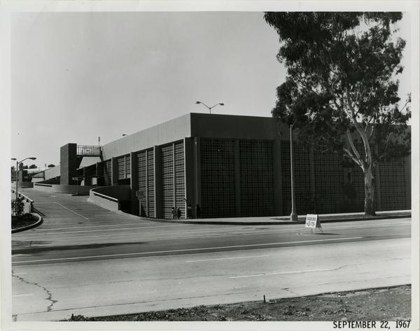 View of UCLA parking structure, September 22, 1967