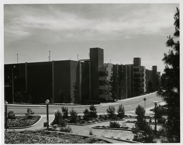 View of Parking Structure E, June 12, 1972