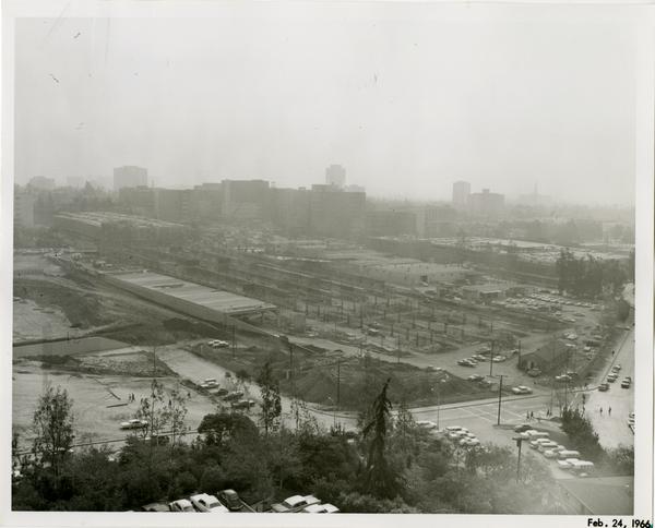 Site of Parking Structure H, February 24, 1966