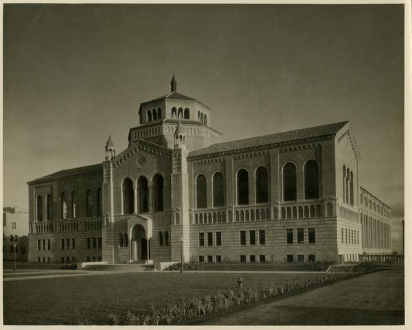 Exterior view of Powell Library, ca. 1929