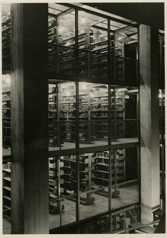 Powell Library stacks, ca. 1936