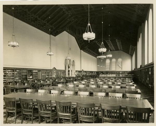 View of Powell Library reading room