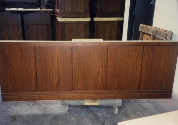 Furniture construction for Powell Library seismic renovation
