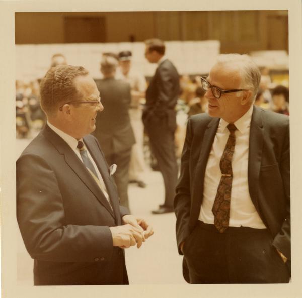 John Chapman and A.C. Hollister from the State Health Department, October 4, 1968