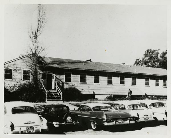 Original building for the School of Public Health. Also Student Health Center at one point, ca. 1946-1956