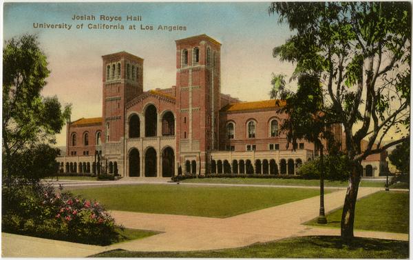 Hand-colored view of Royce Hall