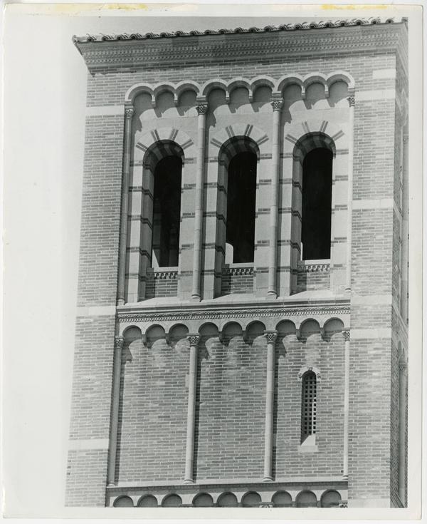 View of one of Royce Hall's towers