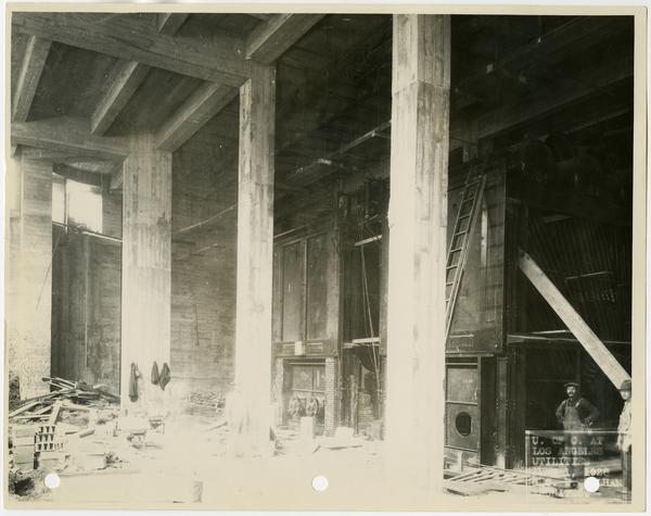 Interior view of Royce Hall utilities, June 1, 1928
