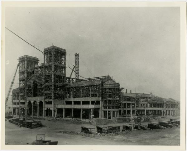 Royce Hall during construction