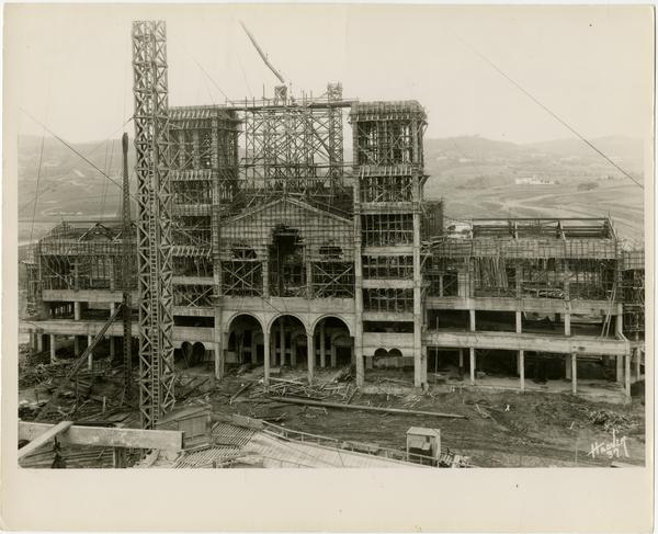 Royce Hall during construction, March 4, 1928
