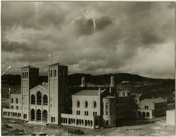Royce Hall during construction, December 1929
