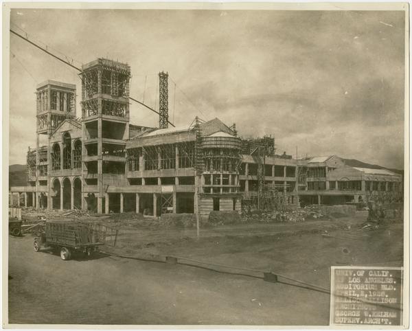 Royce Hall under construction, April 2, 1928