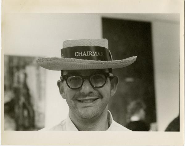 Chairman at Spring Sing, ca. 1963