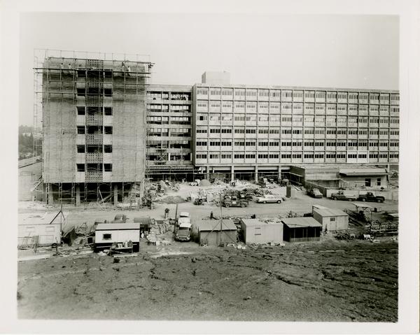 Sproul Residential Hall during construction
