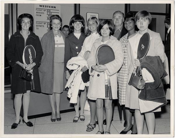 UCLA tennis women's team, ca. 1965