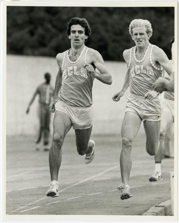 Distance runners Steve Lawrence and Mike Pope