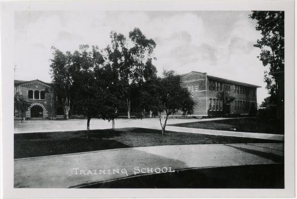Exterior view of Training School, UC Southern branch
