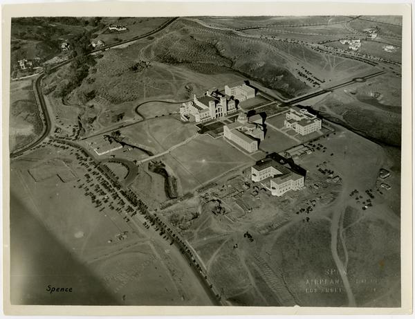 Aerial view of UCLA campus, November 22, 1929