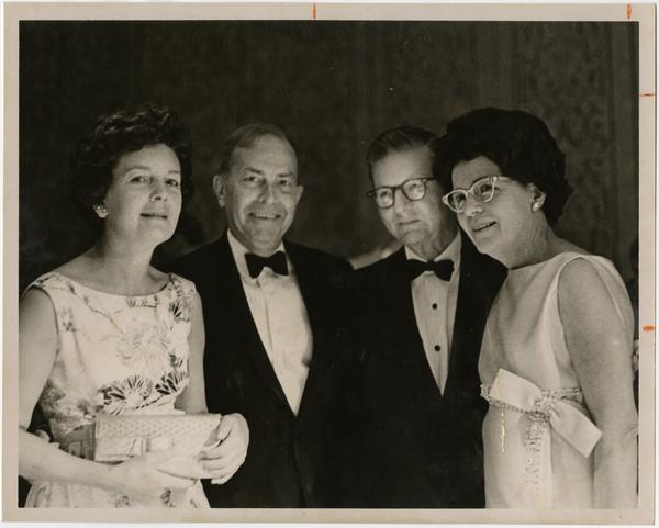 Dr and Mrs Franklin Murphy and President and Mrs Charles Hitch, ca. 1968