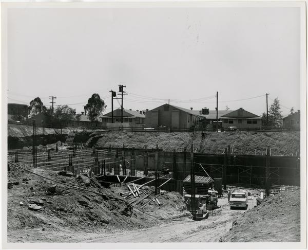 University Research Library during construction, June 29, 1962