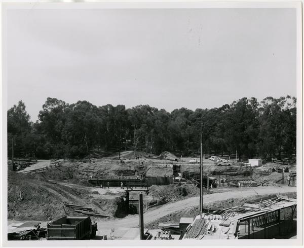 University Research Library during construction, July 6, 1962