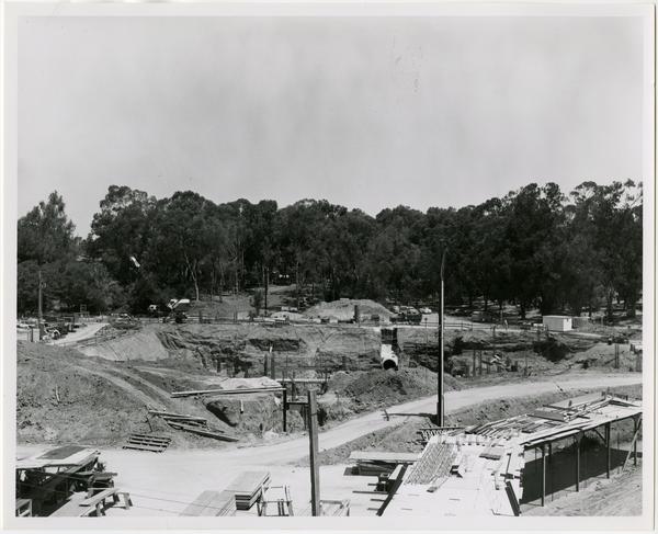 University Research Library during construction, June 15, 1962