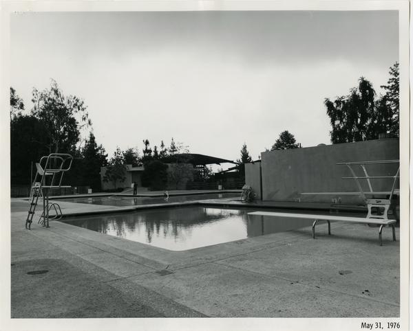 Sunset Canyon Recreational pool during construction, May 31, 1976