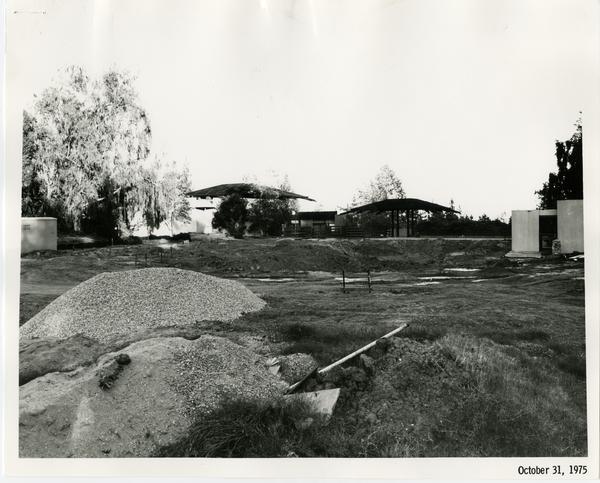 Sunset Canyon Recreational pool during construction, October 31, 1975