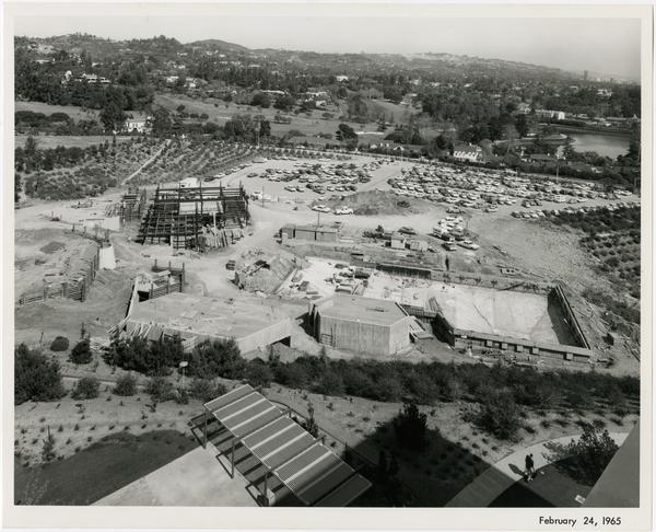 Sunset Canyon Recreational during construction, February 24, 1965
