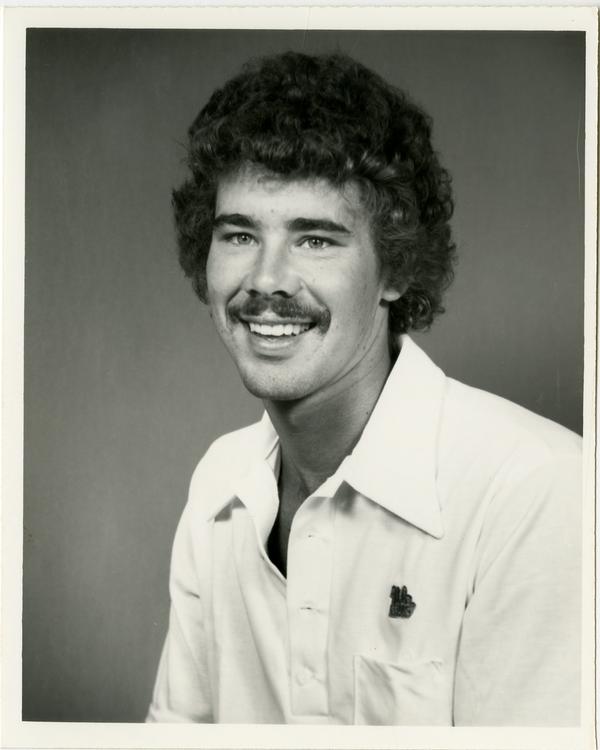 Portrait of swim team member, Jim Higgins