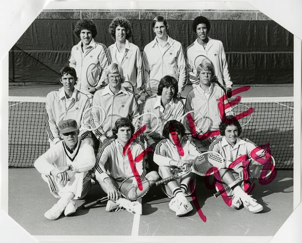 UCLA 1978 tennis team with Coach Glenn Bassett