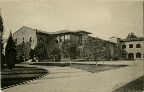 Postcard featuring Training School on Vermont Ave campus