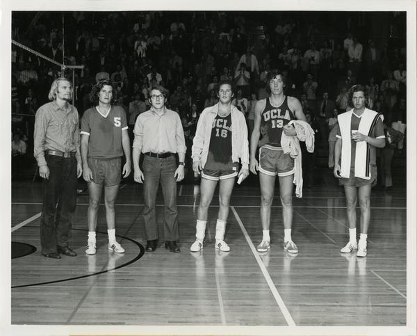 1972 NCAA Volleyball All-Tournament Team: David DeGroot, Randy Stevenson, Rick Niami, Dick Irvin, John Zajec and Wayne Gracey.
