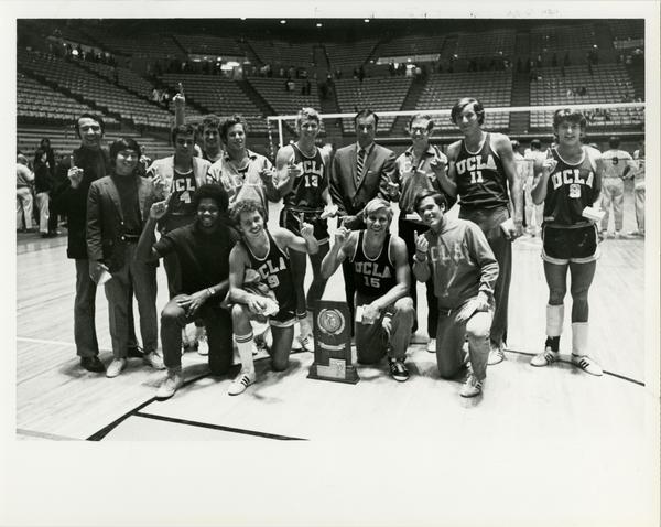 Portrait of 1970 NCAA championship volleyball team