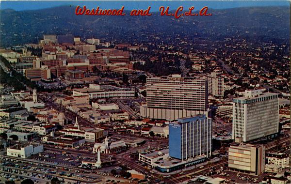 View of Westwood and UCLA in upper left, ca. 1965