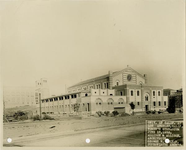 Exterior view of Women's Gymnasium, June 17, 1932