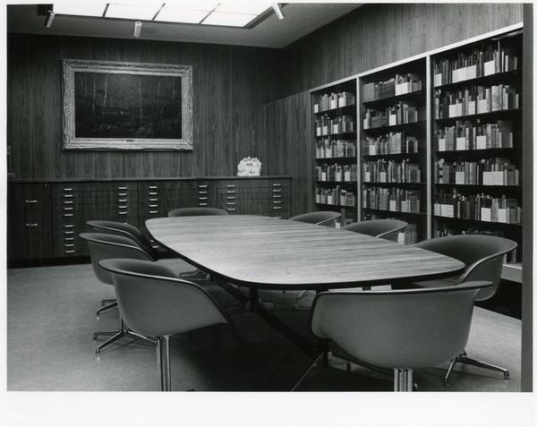 View of conference room in Special Collections
