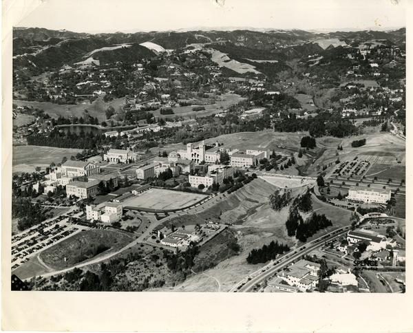 Aerial view of UCLA Campus, December 1946