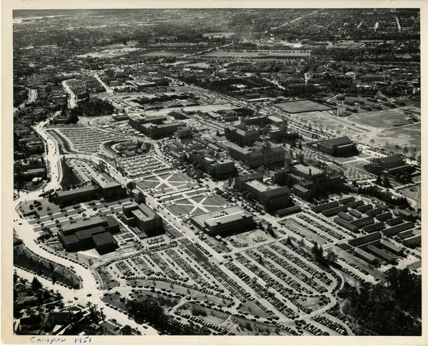 Aerial view of UCLA, December 1951