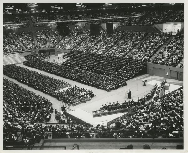Commencement held in Pauley Pavilion, 1968