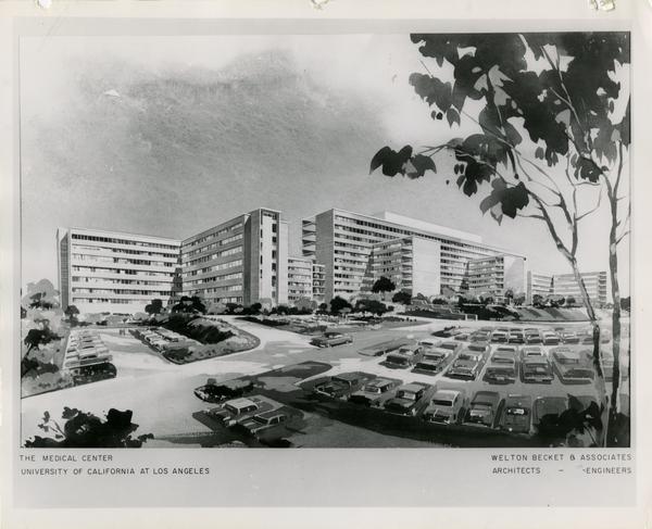 Architectural drawing of the UCLA medical center