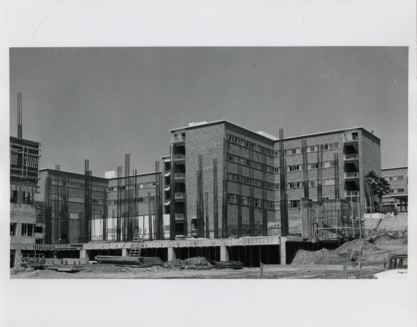 Medical Center during construction, 1959