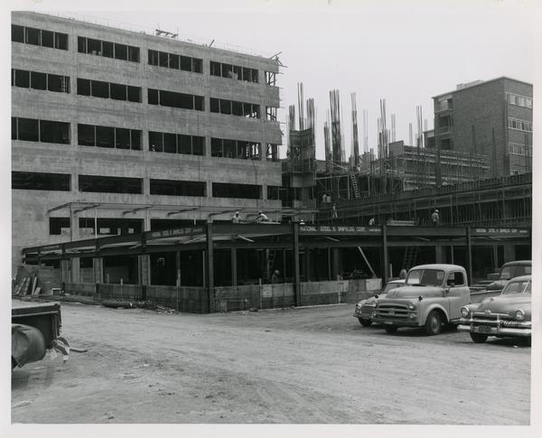 Medical Center during construction, 1959