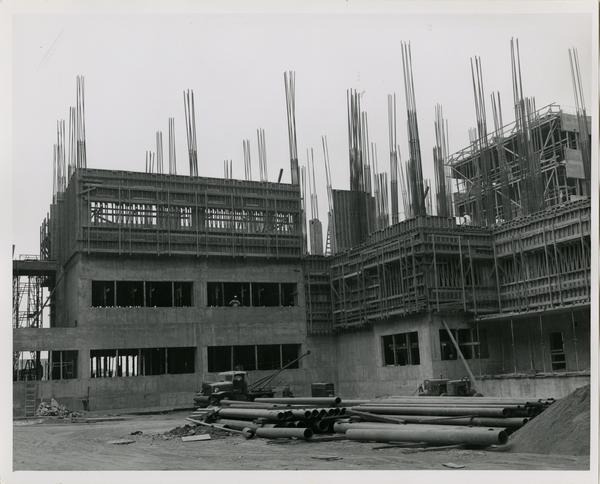 UCLA medical center under construction, 1959