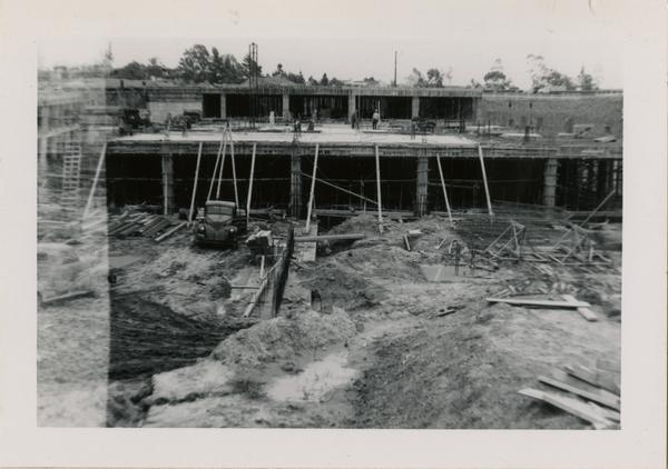 Looking east at UCLA Medical Center during construction, April 12, 1952